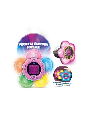 KIDIMAGIC GALAXY LIGHT, RADIOSVEGLIA 9 IN 1, PROIETTORE AURORA BOREALE, 6+ ANNI