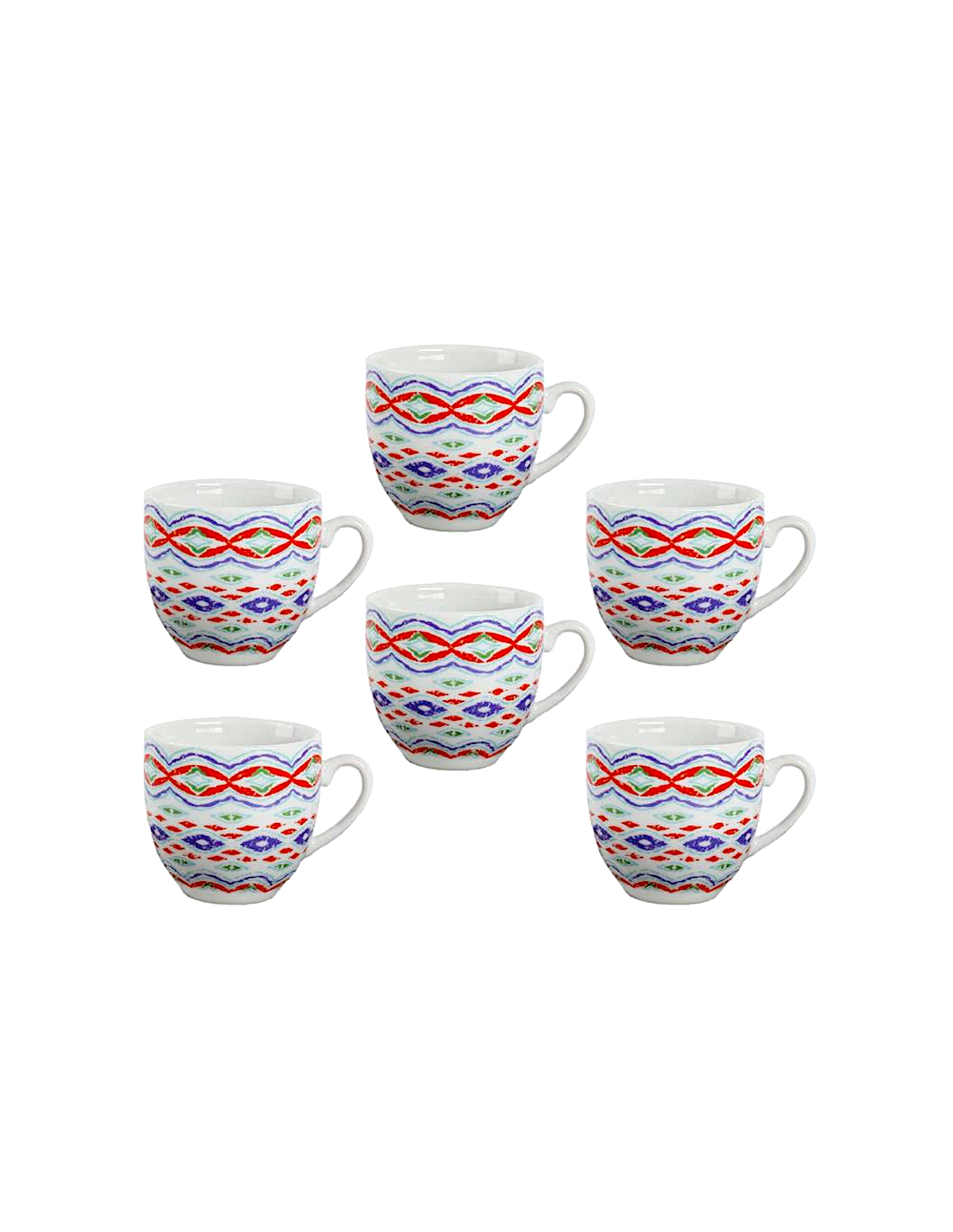 ZAIRA3 SET 6TZ CAFFE 25444 SENZA PIATTO