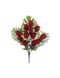 MAZZO 5501-08 ROSE ROSSE CON BOCCIOLI