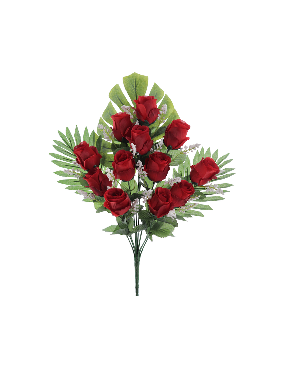 MAZZO 5501-08 ROSE ROSSE CON BOCCIOLI