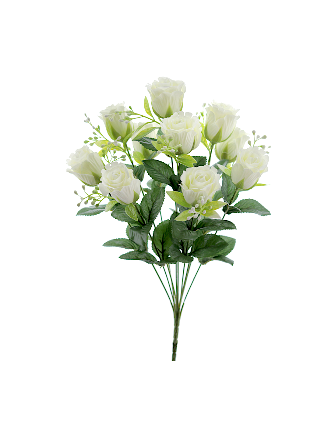 MAZZO 8757-01 ROSE BIANCHE CON BOCCIOLI