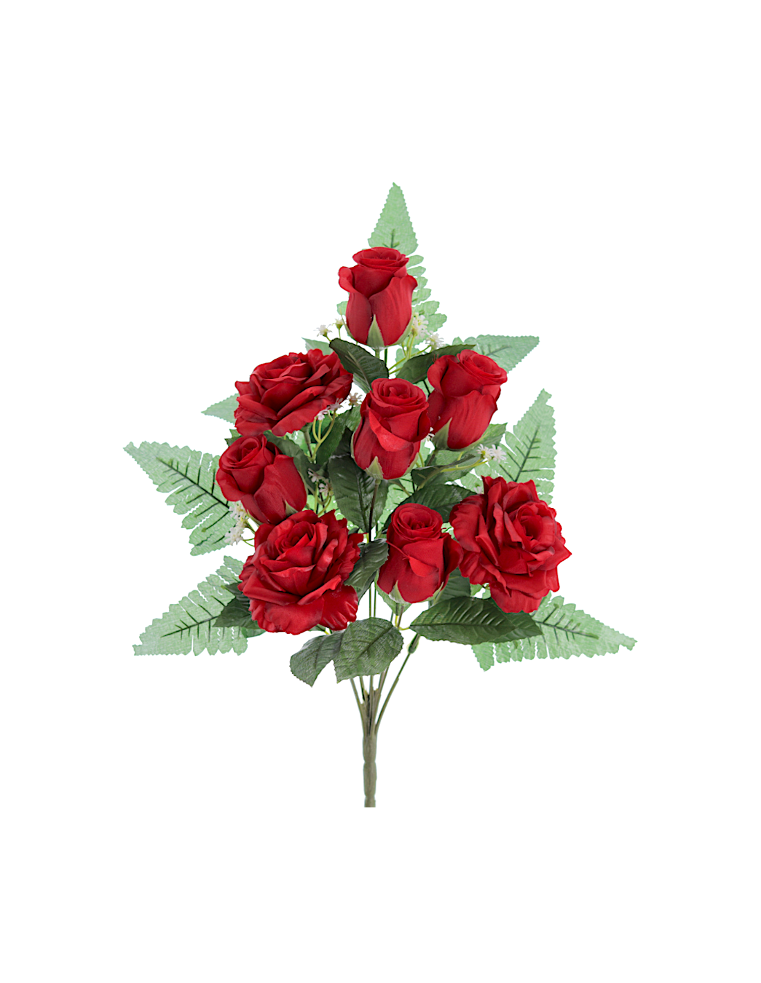MAZZO 8705-08 ROSE ROSSE CON BOCCIOLI
