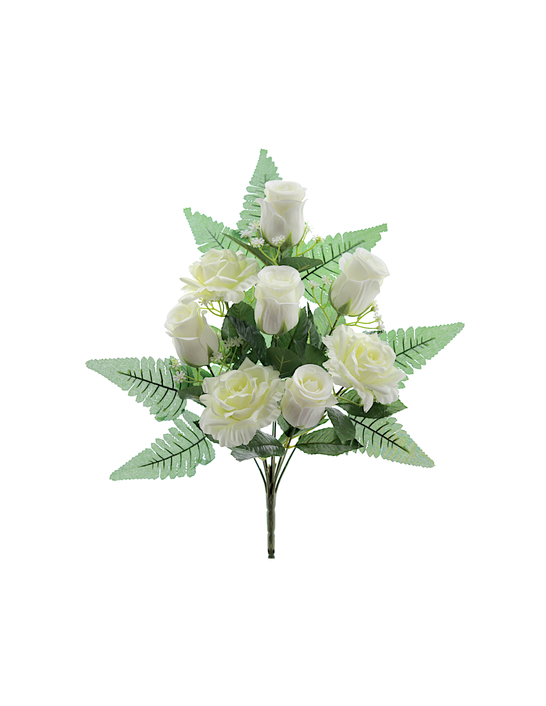 MAZZO 8705-01 ROSE BIANCHE CON BOCCIOLI