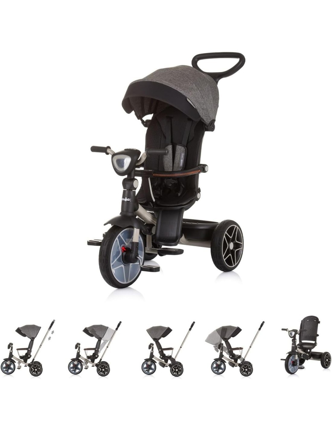 TRICICLO, CHIPOLINO DERBY, MACADAMIA, 2 IN 1, 80X50X105 CM