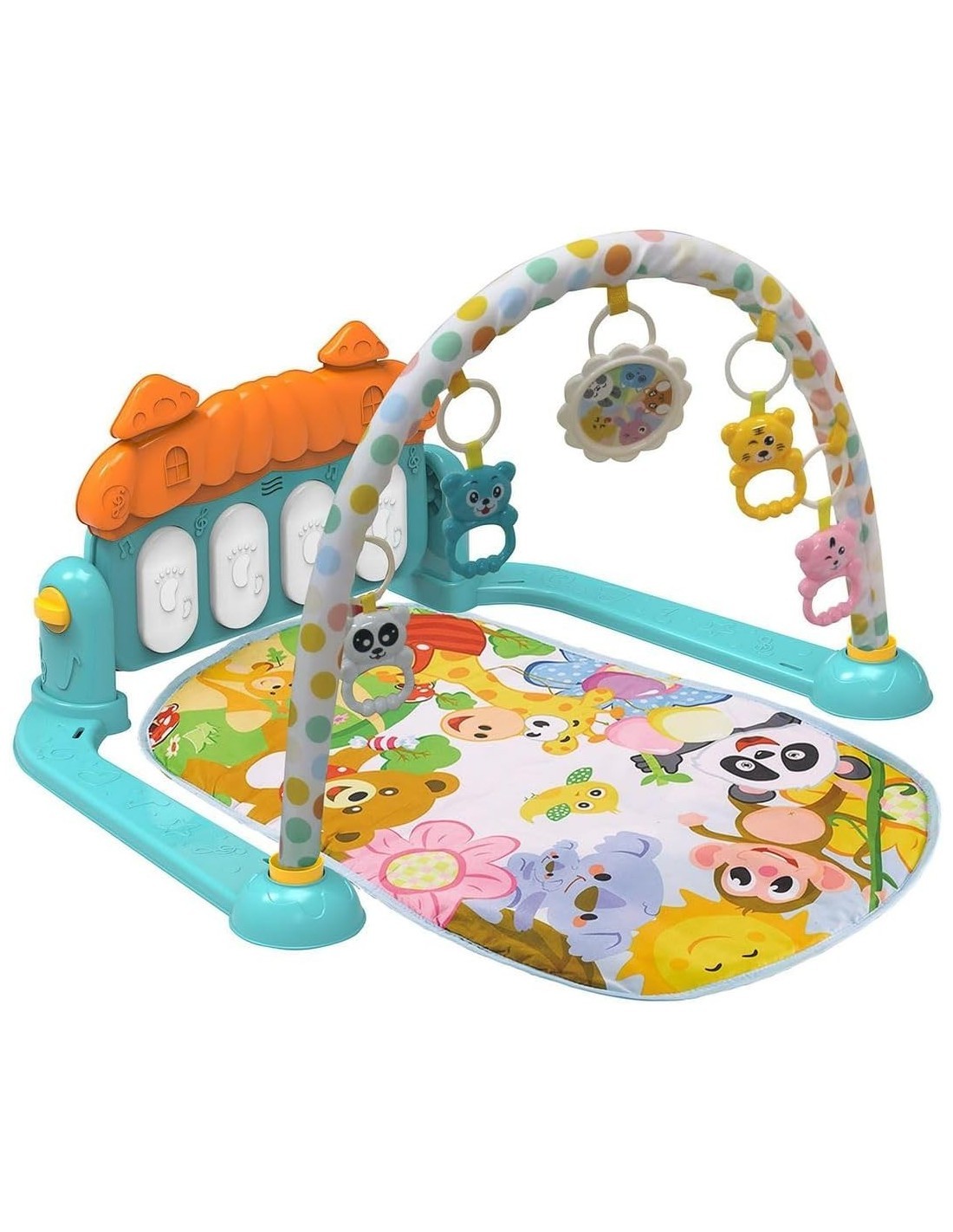 PALESTRINA, ZOO PARTY, BLU, CON PIANO, GIOCO 3 IN 1