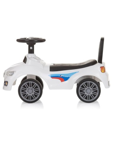 AUTO CAVALCABILE, BAMBINI, SPRINTER, BIANCO, CON MUSICA, SPAZIO SOTTO SEDILE