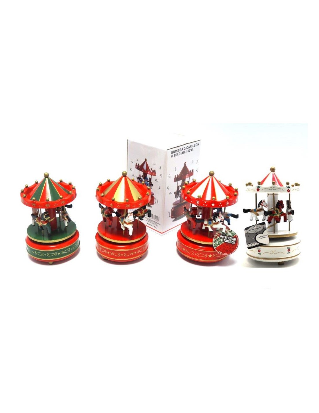 GIOSTRINA CON CARILLON 14X10CM COLORI ASSORTITI su TreG Ingrosso