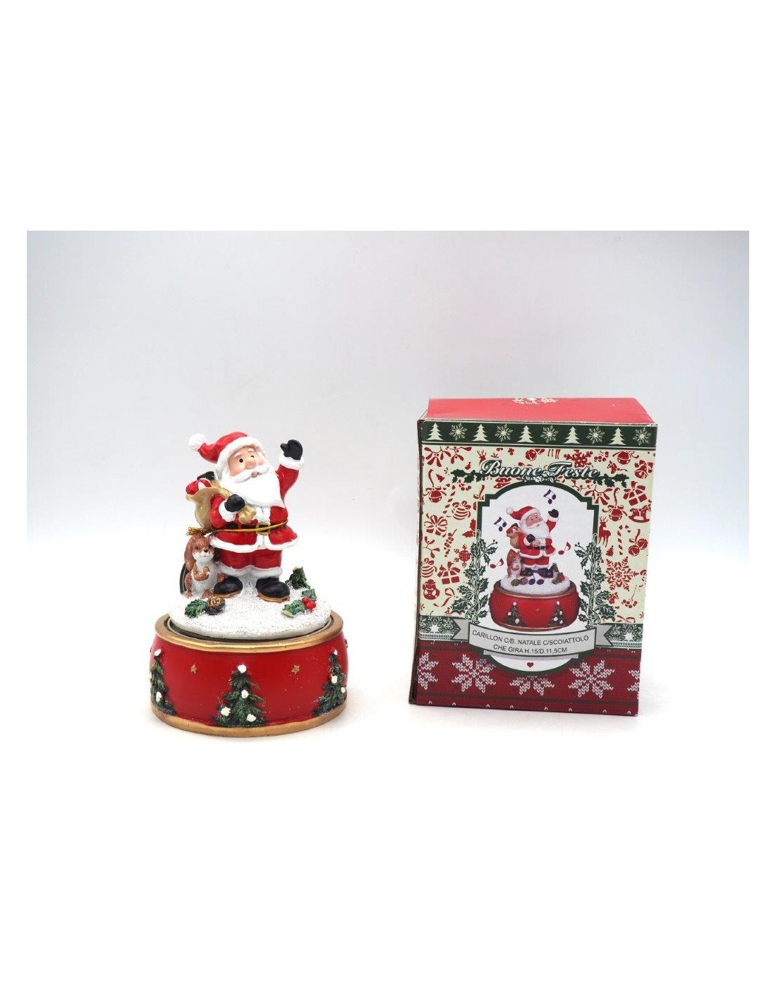 CARILLON 03403 CON BABBO NATALE 15X11,5CM su TreG Ingrosso