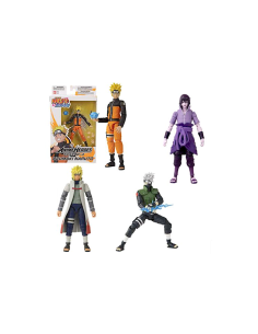 BANDAI, ANIME HEROES, NARUTO UZUMAKI SAGE MODE, NARUTO SHIPPUDEN, FIGURA 17 CM, FIGURINA SNODATA