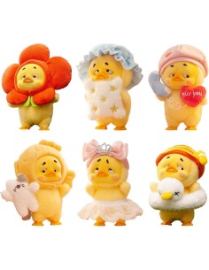 UPSET DUCK MYSTERY, ACT CUTE DUCK, PELUCHE 18 CM, 6 DA COLLEZIONARE +1 SEGRETO, VARI STILI, FIGURE DA COLLEZIONE ASSORTITO