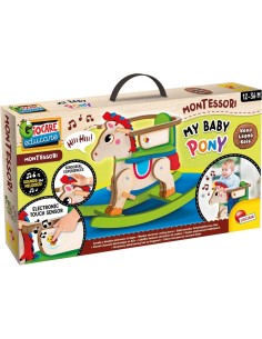 MONTESSORI BABY PONY A DONDOLO LEGNO PER BAMBINI