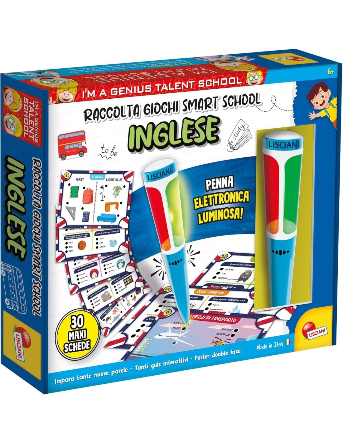 I'M GENIUS INGLESE RACCOLTA GIOCHI SMART SCHOOL, GIOCHI EDUCATIVI PER BAMBINI