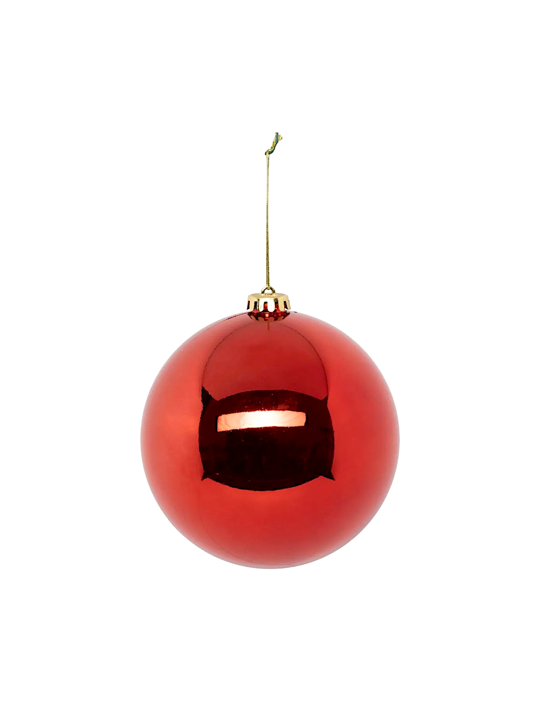 SFERA PLASTICA 15CM ROSSO