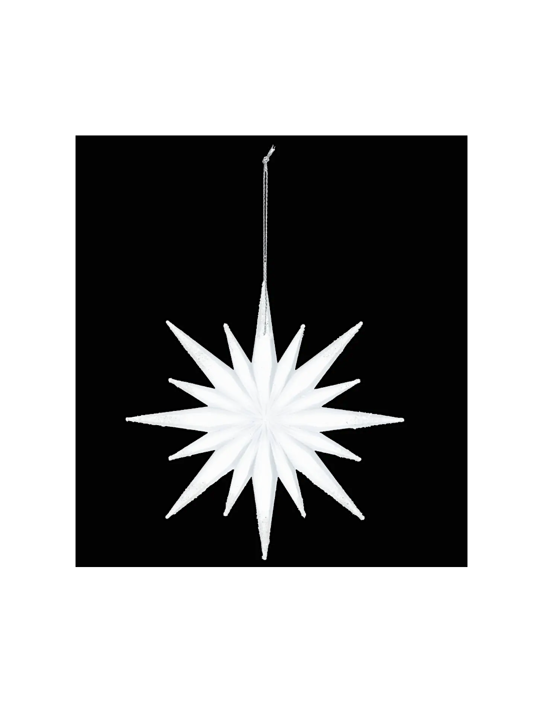 PENDENTE STELLA SMERIGLIATA 12CM PLASTICA