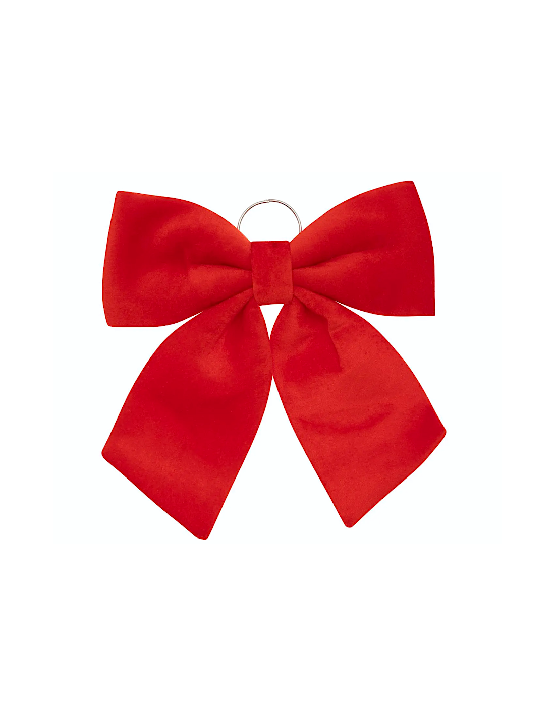 PENDENTE FIOCCO VELLUTO 40X35CM ROSSO