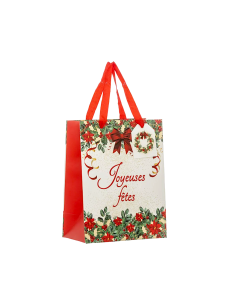 SACCHETTO REGALO NATALIZIO 18X10X23CM