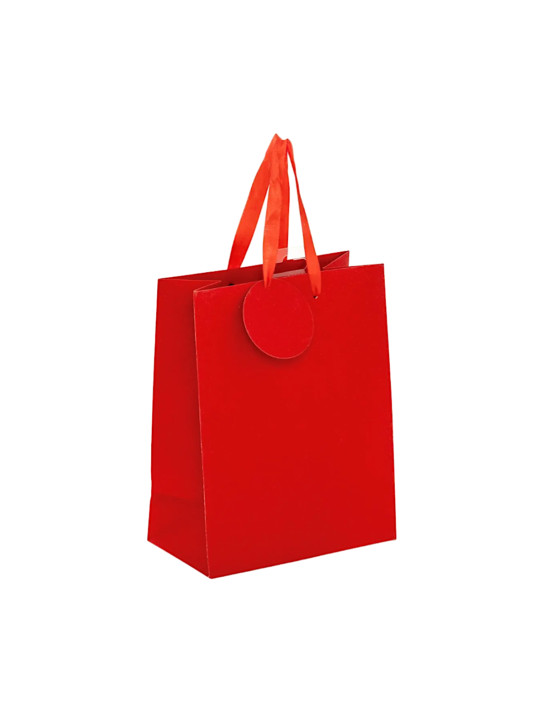 SACCHETTO REGALO ROSSO 33X10X45CM CON PAILLETTES