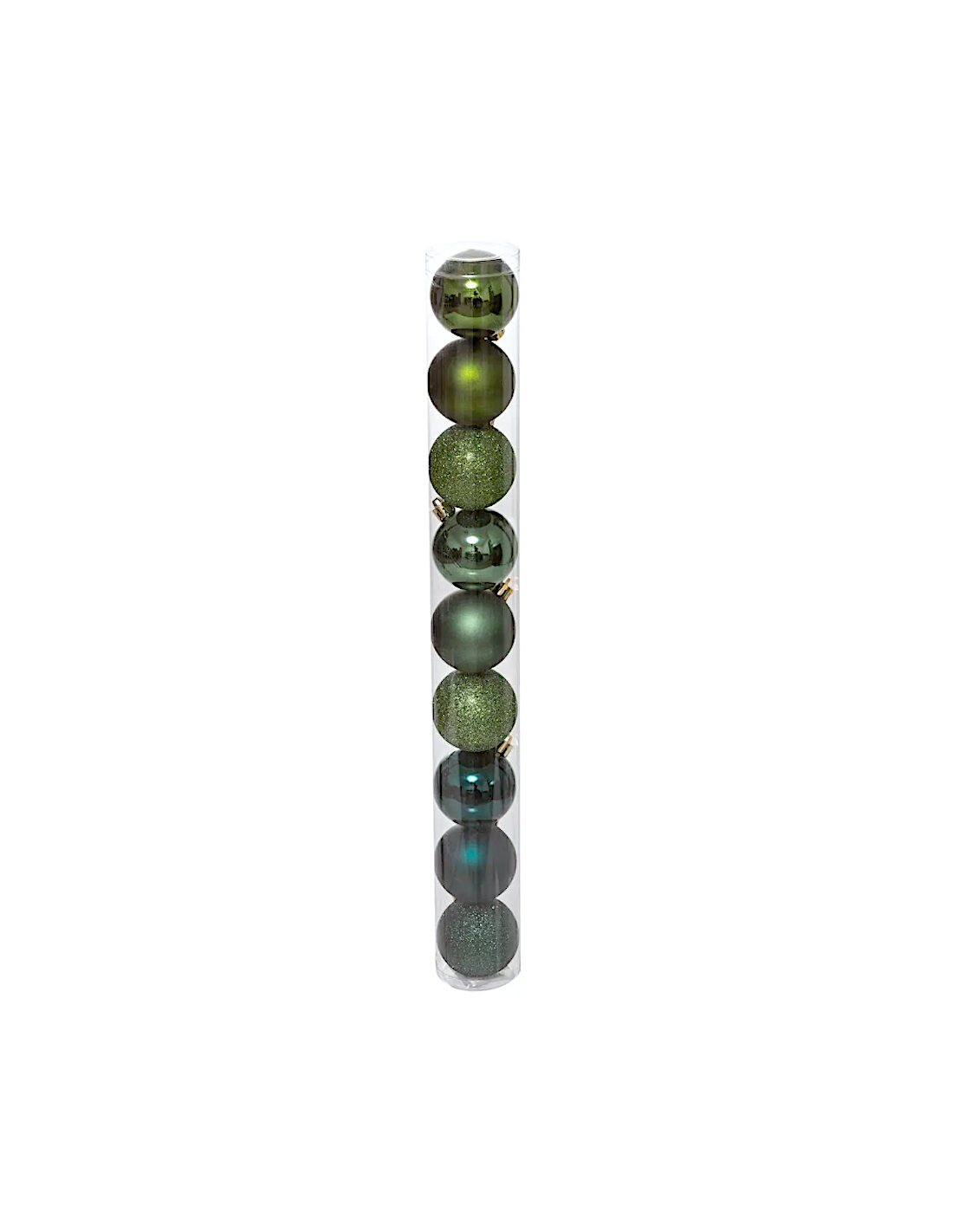 CONF 9 SFERE 6CM VERDE PLASTICA