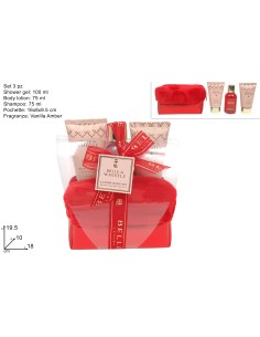 SET BEAUTY 3PZ LINEA CORPO ROSSO CONF REGALO