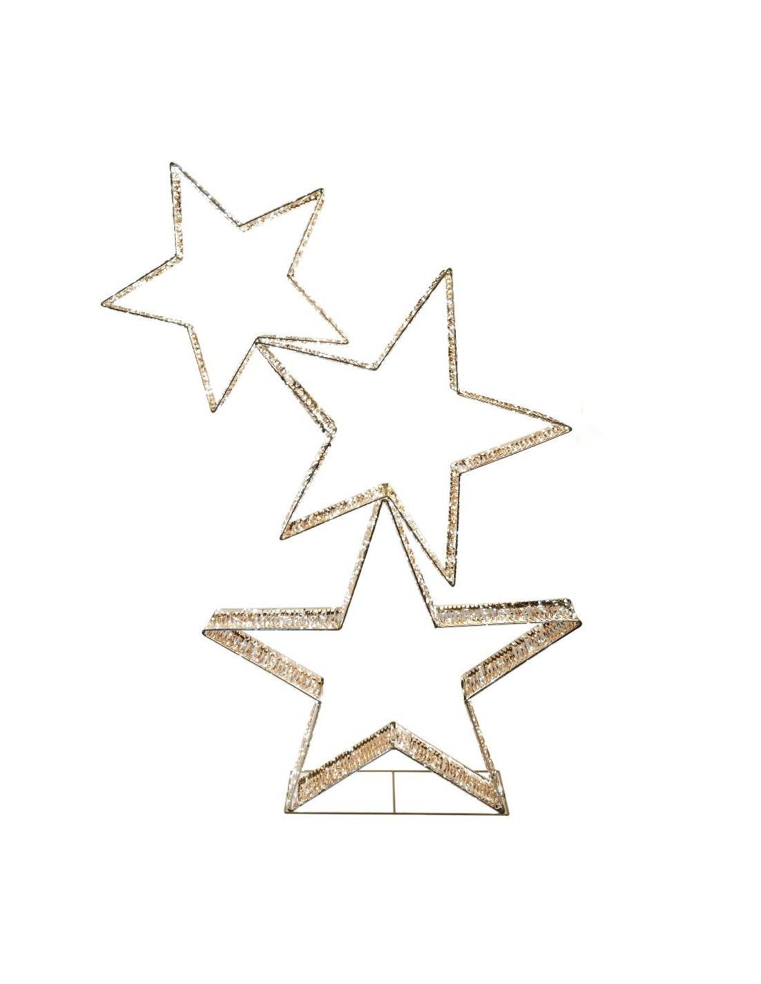 DECORAZIONE STELLE 100X21X178CM 1680LED METALLO/PLASTICA