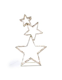 DECORAZIONE STELLE 50X17X84CM 350LED METALLO/PLASTICA