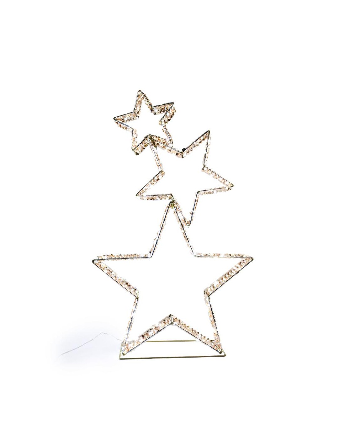 DECORAZIONE STELLE 50X17X84CM 350LED METALLO/PLASTICA