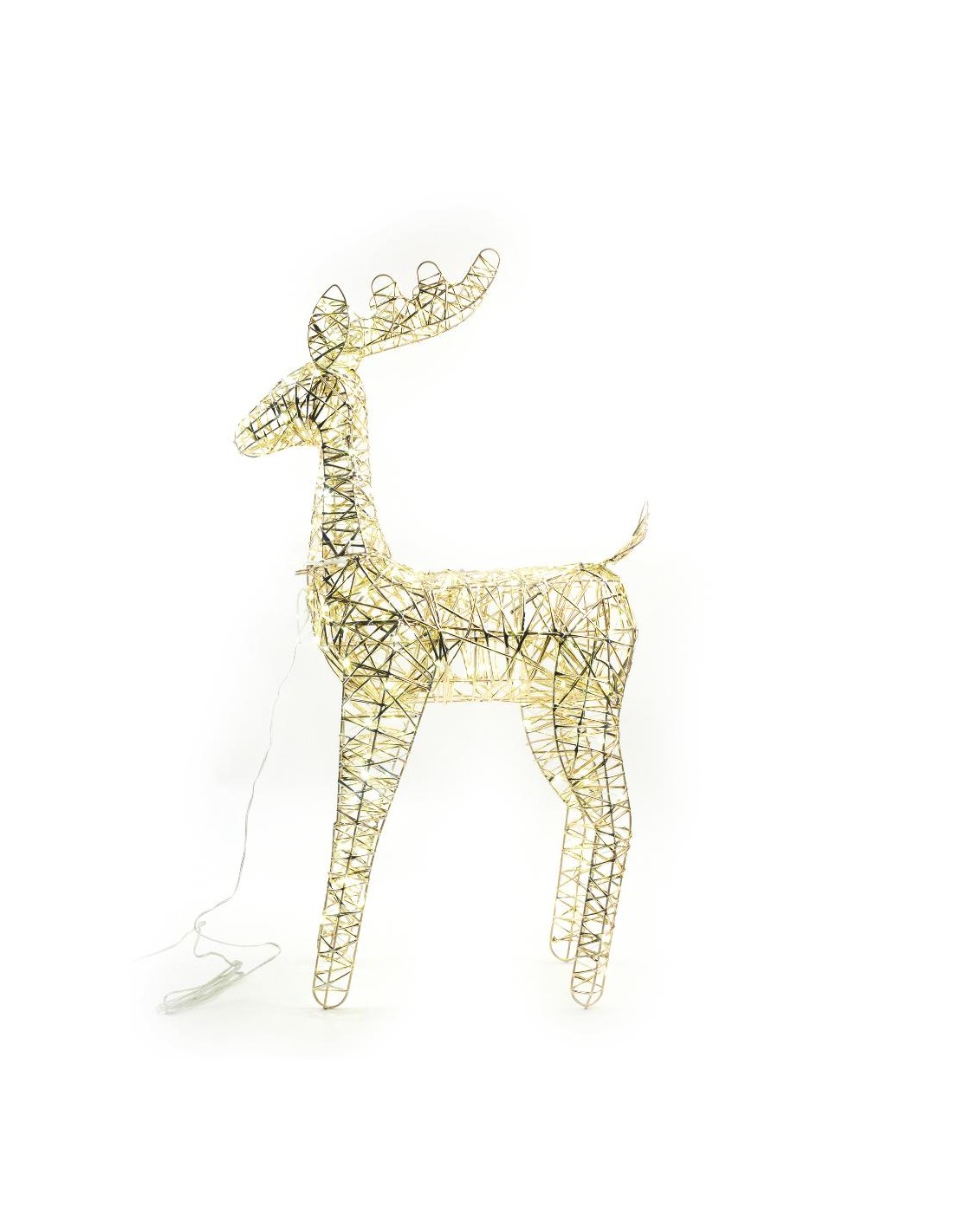 RENNA ORO METALLO 51X19X85CM CON 200 LUCI