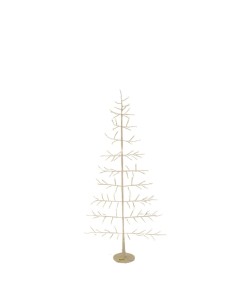 Albero Conico 2D Tiglio Bianco H150cm con 186 MicroLED FlashLED, Rami Modellabili