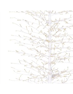 Albero Tiglio Slim Bianco H170cm con 1416 MicroLED FlashLED Diamond, Rami Modellabili
