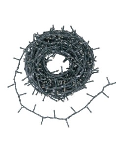 Catena MiniCluster Ø6cm 30m StarFall Light 1660 LED Bianco Caldo, Luci Natalizie Steady+Chasing