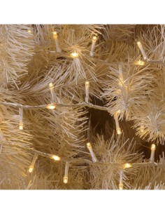 Catena MiniCluster Ø6cm 30m StarFall Light 1660 LED Bianco Caldo Cavo Trasparente