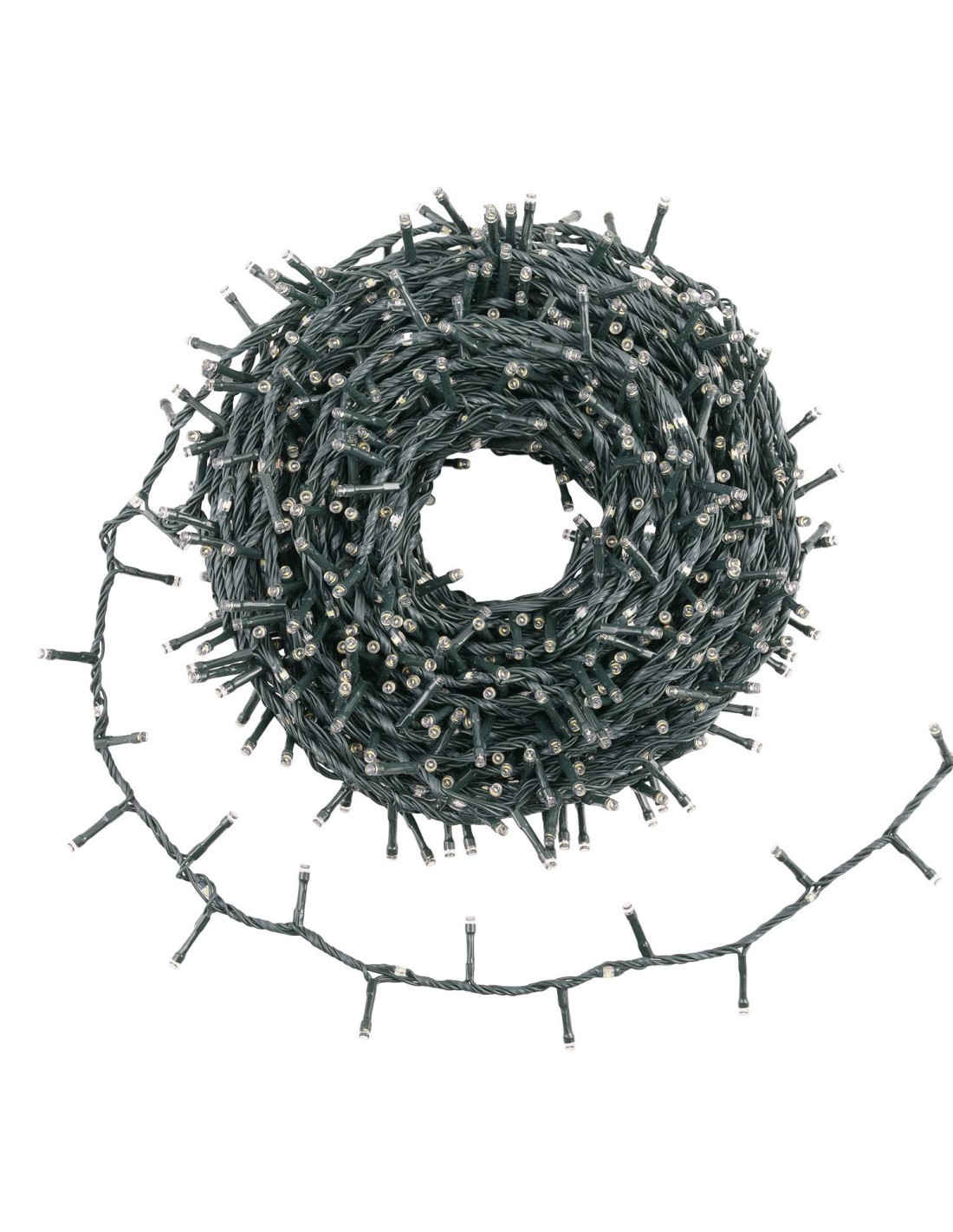 Catena MiniCluster Ø6cm 30m StarFall Light 1660 LED Bianco Caldo e Bianco