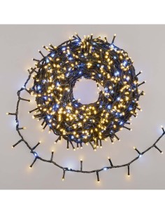 Catena MiniCluster Ø6cm 30m StarFall Light 1660 LED Bianco Caldo e Bianco