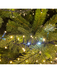 Catena MiniCluster Ø6cm 30m StarFall Light 1660 LED Bianco Caldo e Bianco