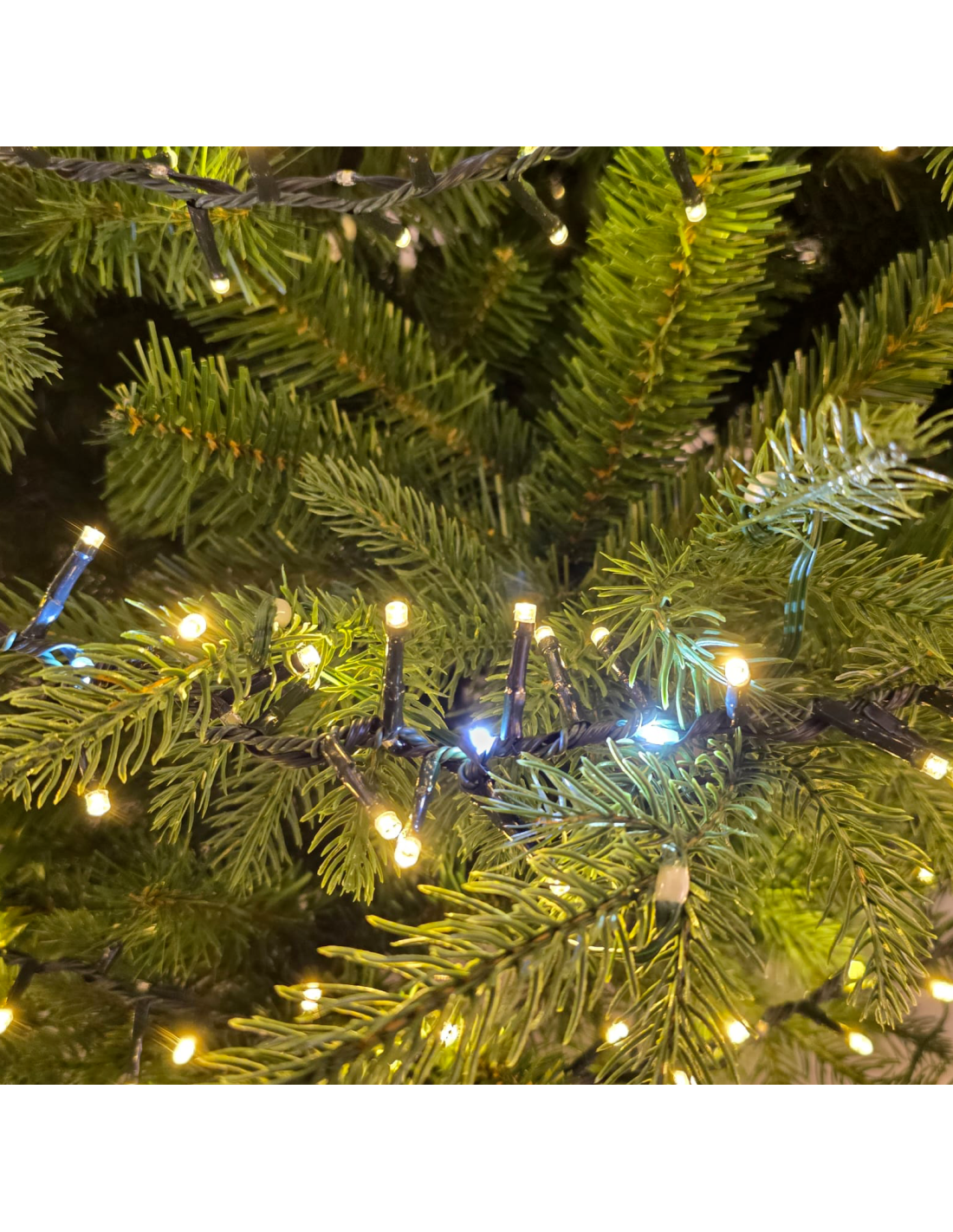 Catena MiniCluster Ø6cm 30m StarFall Light 1660 LED Bianco Caldo e Bianco