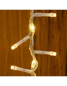 Tenda StarFall Light 460xH80cm 1152 LED Bianco Caldo con Cavo Trasparente