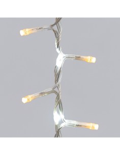 Tenda StarFall Light 460xH80cm 1152 LED Bianco Caldo e Bianco Cavo Trasparente