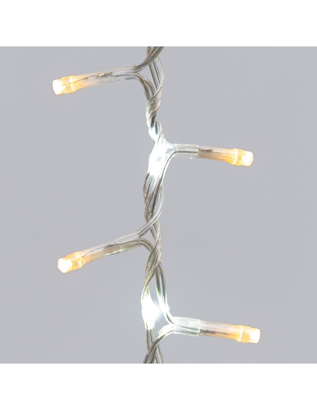 Tenda StarFall Light 460xH80cm 1152 LED Bianco Caldo e Bianco Cavo Trasparente