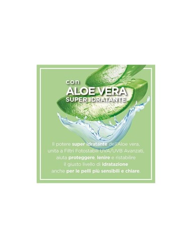 Bilboa Aloe Sensitive SPF 30, Latte Solare Alta per Pelli Sensibili, Formula con Aloe Vera, 200 ml