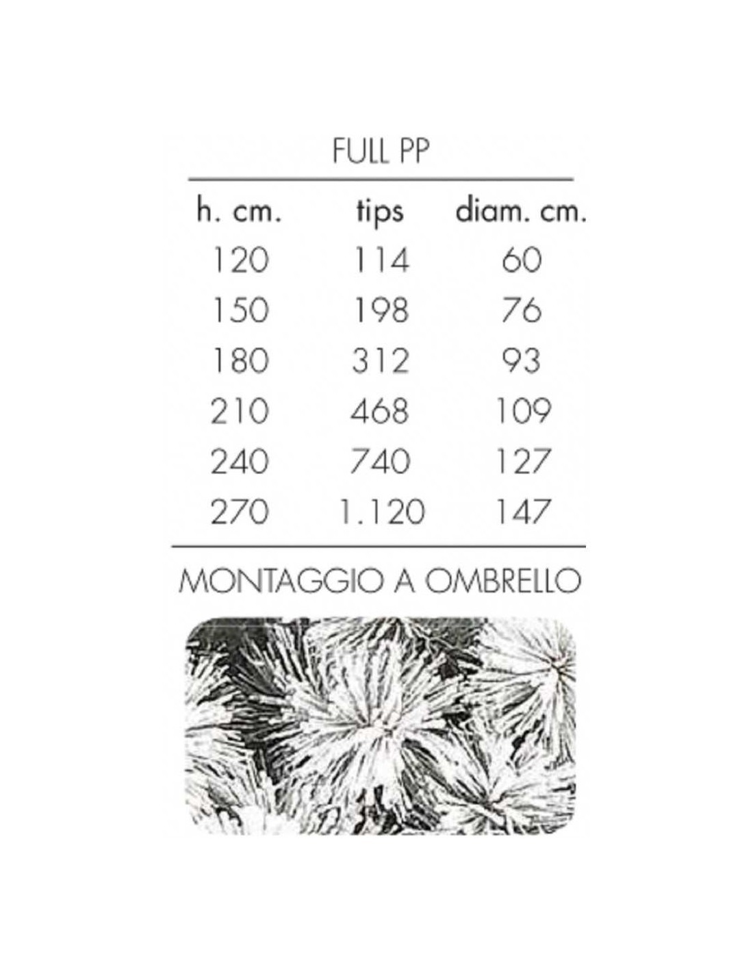 ALBERO DES ALPES 180 FLOCCATO FLORA su TreG Ingrosso