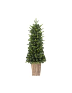 Pinetto di Natale in PE+PVC con vaso, albero artificiale realistico da interno ed esterno, decorazione elegante
