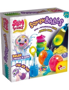SLUMI SCIENCE SQUISH BALLS, KIT CREATIVO FAI DA TE, PALLINE ANTI-STRESS, SLIME, DECORAZIONI, 27,5X27,5X7 CM