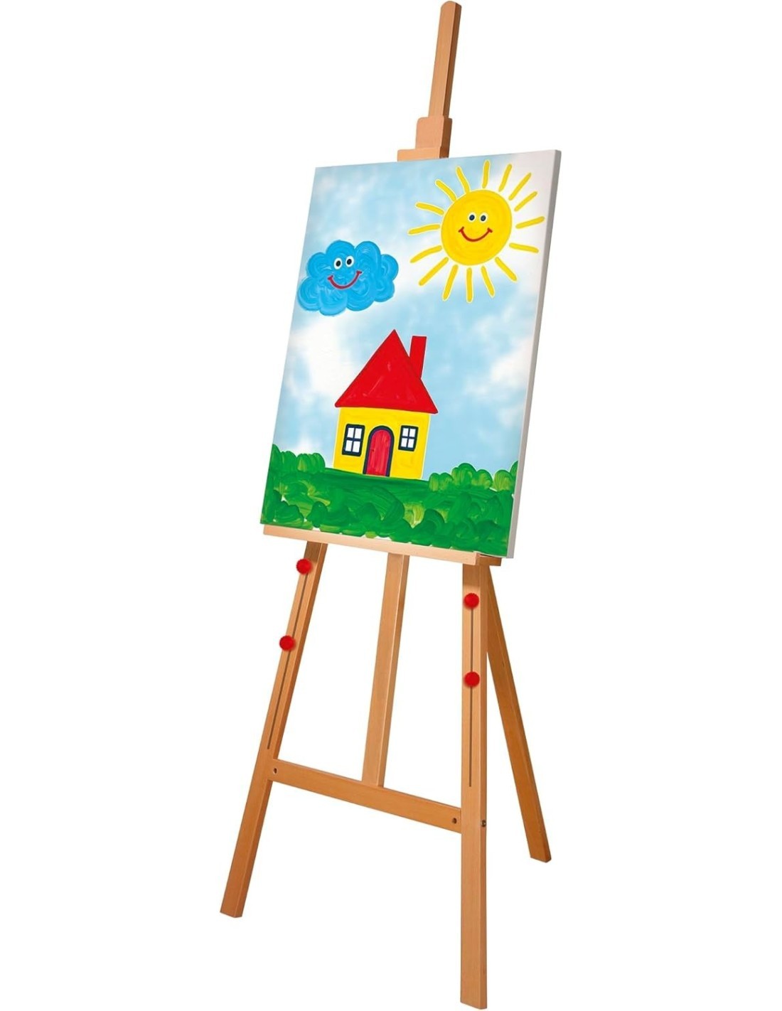 MONTESSORI SCUOLA D’ARTE CRESCE CON TE, KIT ARTISTICO, CAVALLETTO REGOLABILE, ACQUARELLI,  45X62X7 CM, LISCIANI GIOCHI