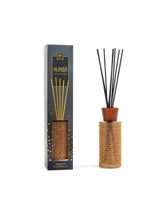 Diffusore strass di Natale 200ml vetro profumo arancia cannella, fragranza natalizia elegante per ambienti