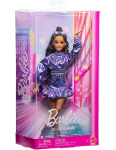 BARBIE  BAMBOLA DELUXE CON TOP E GONNA BLU