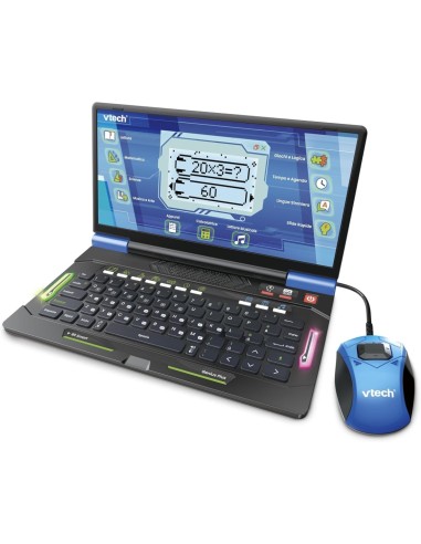 VTECH, BIT SMART GENIUS PLUS NERO, COMPUTER INTERATTIVO BAMBINI, 164 ATTIVITÀ, 6-11 ANNI