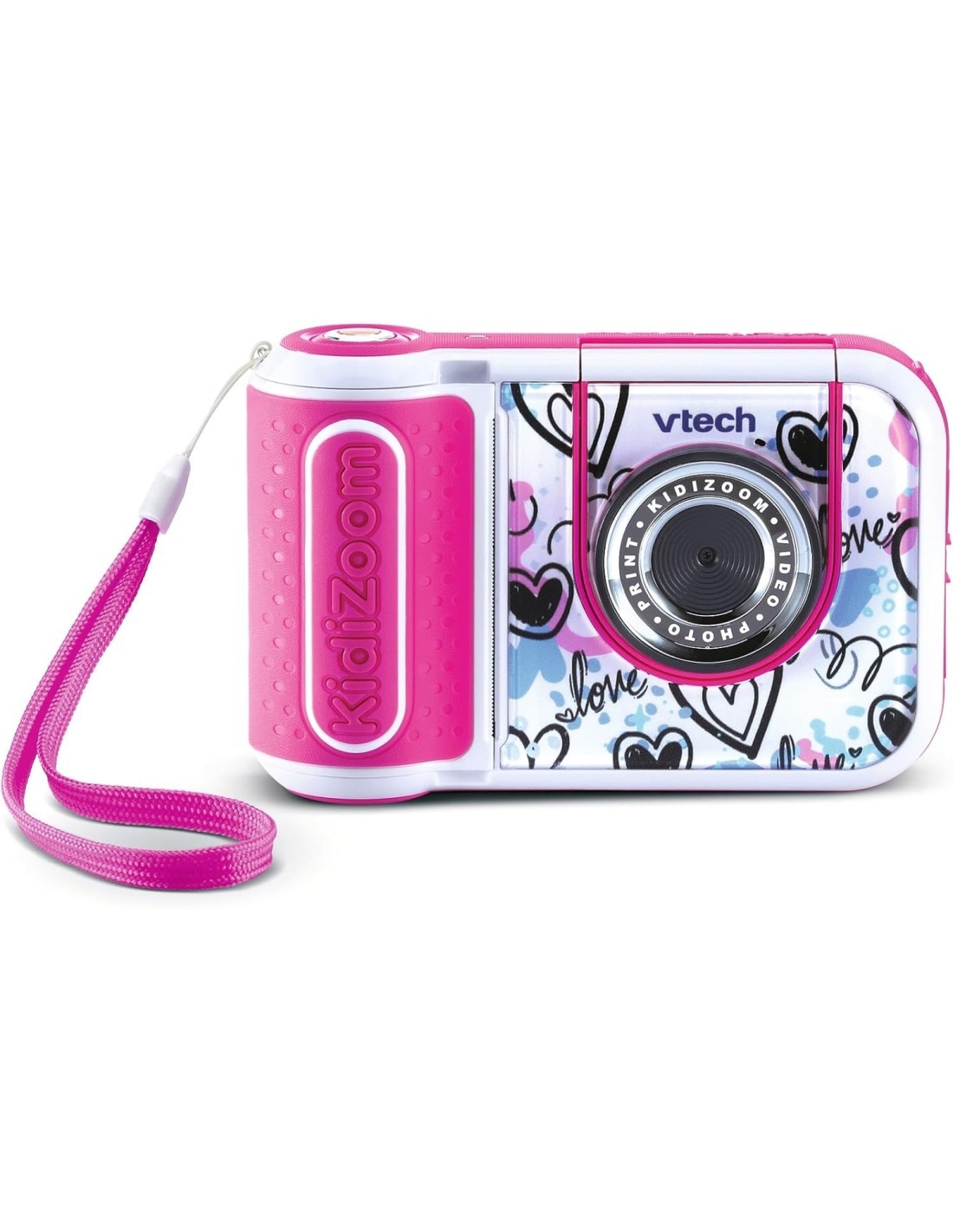 FOTOCAMERA KIDIZOOM PRINTCAM ROSA PER BAMBINI, 40+ EFFETTI, 5-13 ANNI