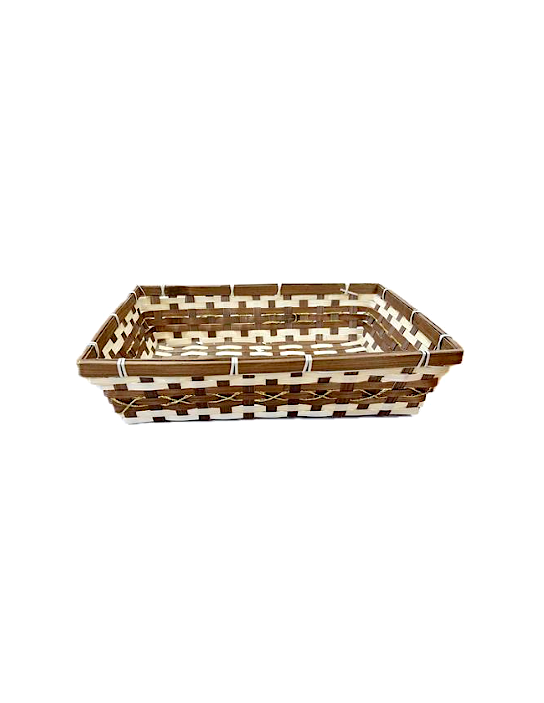 CESTO 38155 RETTANGOLARE MIELE 38X30X9CM BAMBOO