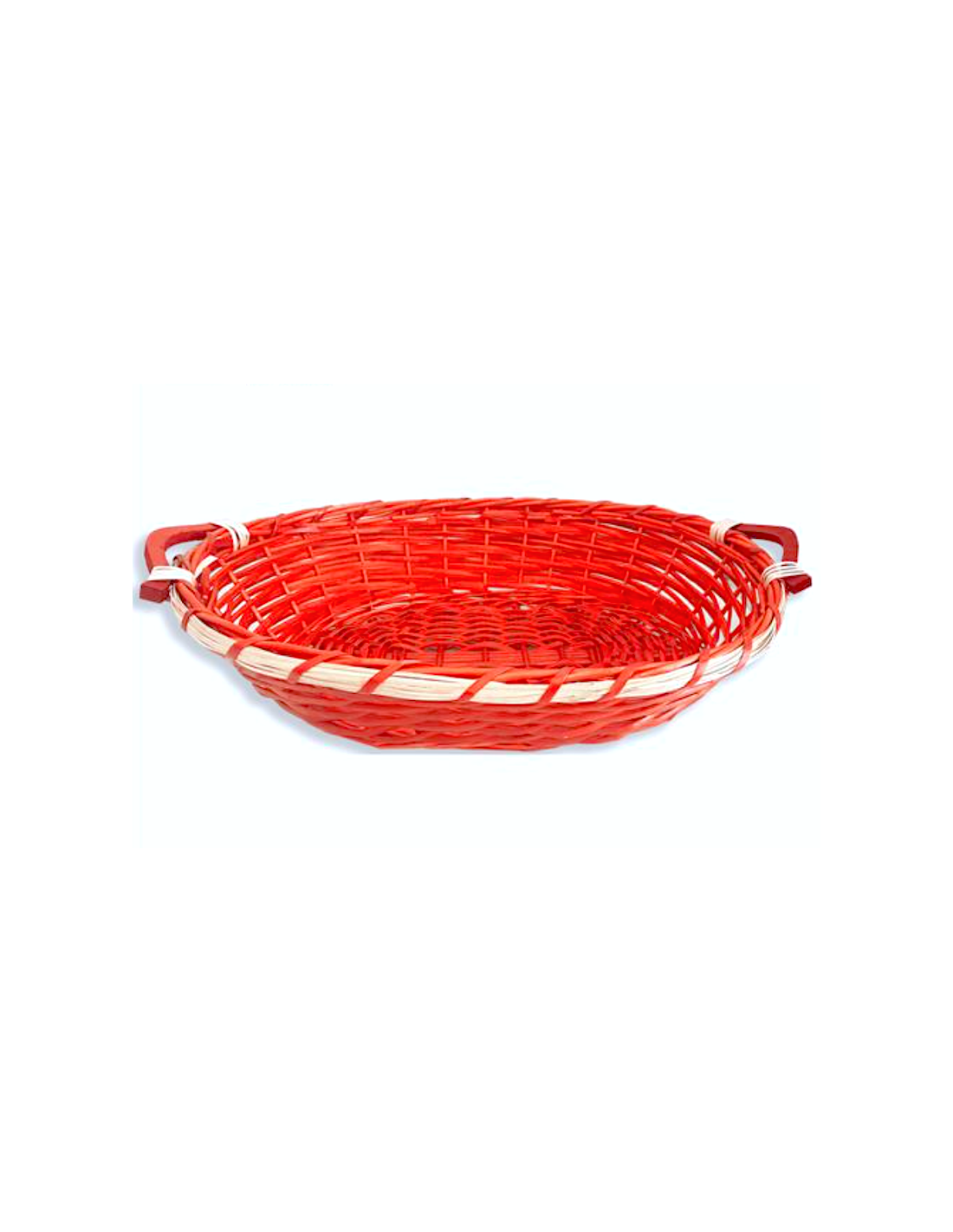 CESTO 72441 LUSSO VIMINI ROSSO 65X45X15CM