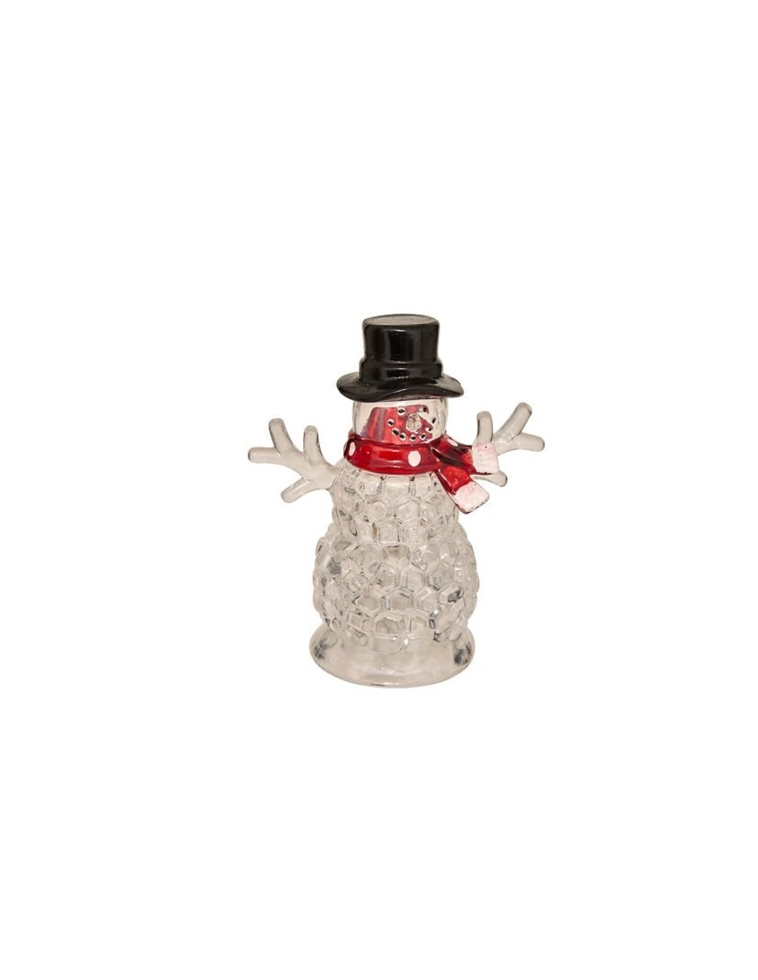 FIGURA NATALIZIA PLASTICA 9X5X11CM ASSORTITO CON LUCE LED